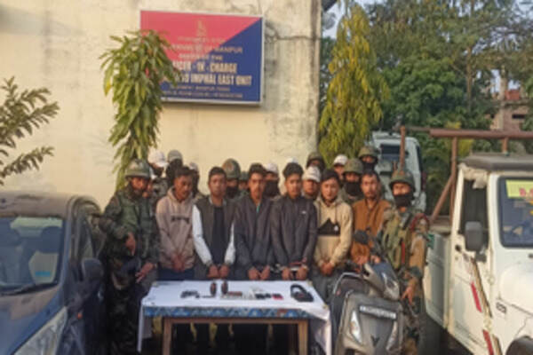 Manipur Security Forces Nab Eight Militants